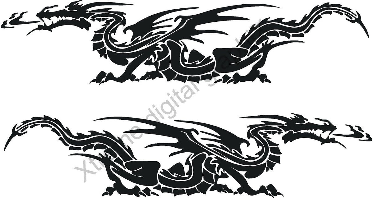 dragon vinyl graphics kit for car